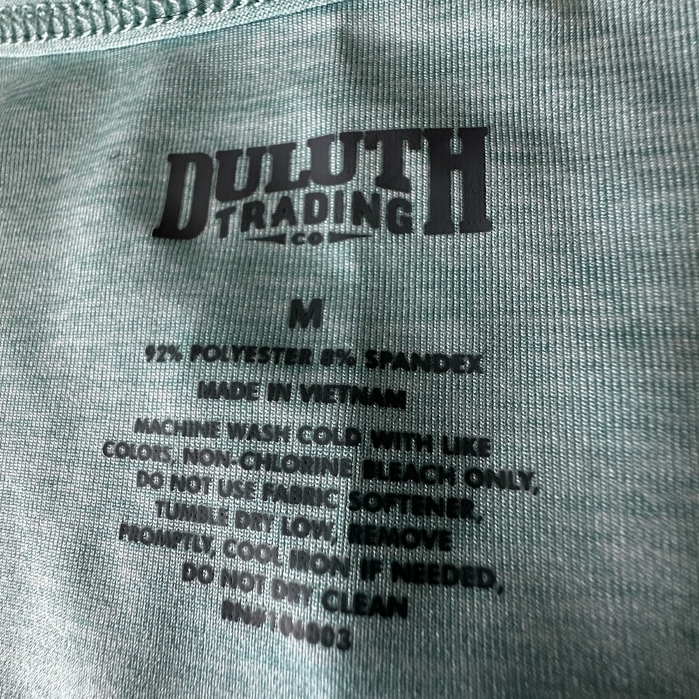 Duluth Trading Co Light Teal Tank Top - Picture 2 of 5